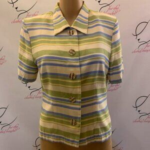 H&M. Size 10. No Tuck Top or Short Jacket. Short Sleeve. Rayon/Poly. B77